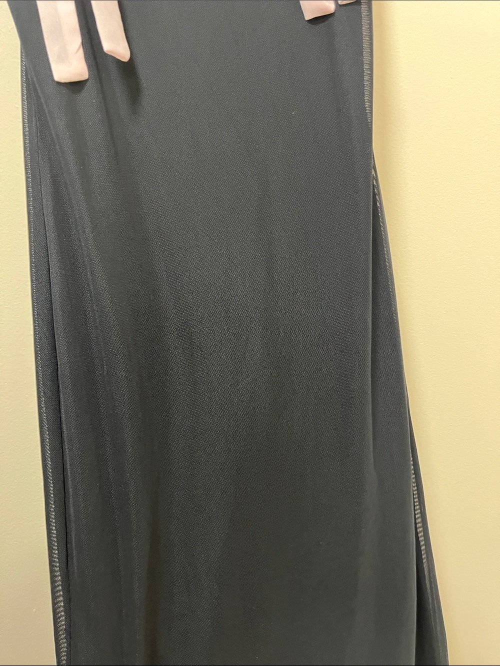 Wild fable Black Off-Shoulder Maxi Dress with Pink Bow Straps Size XS - Picture 8 of 16